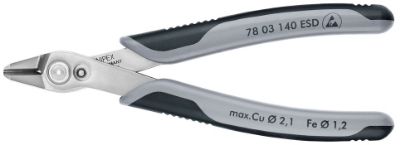 Afbeeldingen van KNIPEX Zijsnijtang elektro SK XL ESD 7803140ESD