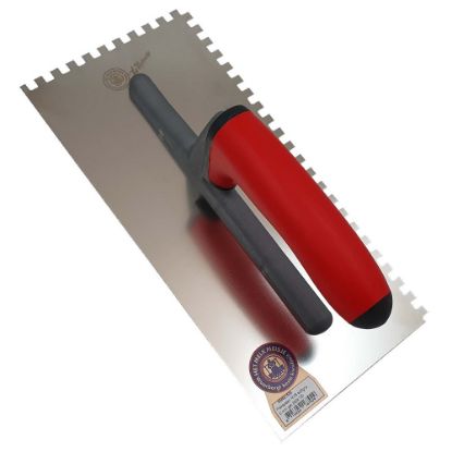 Afbeeldingen van MELKMEISJE Plakspaan RVS softgrip 6MM 280X130MM vertand