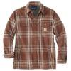 Afbeeldingen van CARHARTT Overhemd flannel sherpa geruit 105430 burnt sienna L