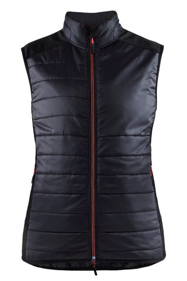 Afbeeldingen van BLÅKLÄDER Bodywarmer gevoerd dames 3864 zwart/rood M