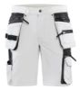 Afbeeldingen van BLÅKLÄDER Schildersshort met 4-weg stretch en spijkerzakken 1088 wit/donkergrijs C52