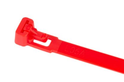 Afbeeldingen van Bundelbandjes hersluitbaar rood 7,6X370MM 