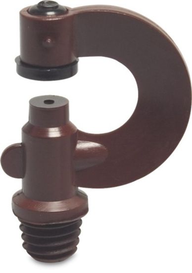 Afbeeldingen van VDL Boogsproeier 360° nylon bruin ⅜WW buitendraad 1,75MM