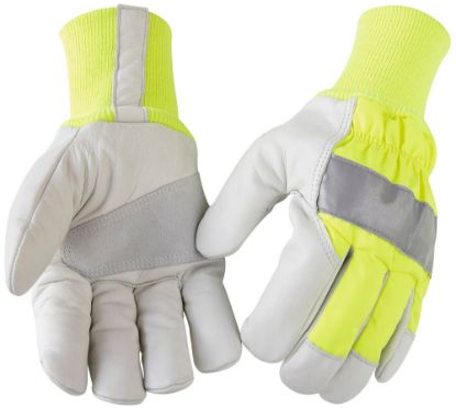 Afbeeldingen van BLÅKLÄDER Werkhandschoen gevoerd 2240 High Vis geel/grijs 10