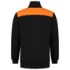 Afbeeldingen van TRICORP Sweatvest bi-colour Naden 302014 zwart/oranje M