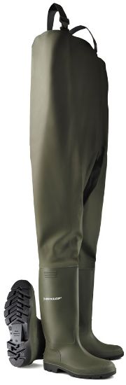 Afbeeldingen van DUNLOP Waadbroek PVC 388VP groen 41