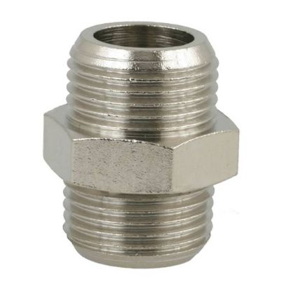 Afbeeldingen van Draadfitting G⅜"XG½" buitendraad/buitendraad