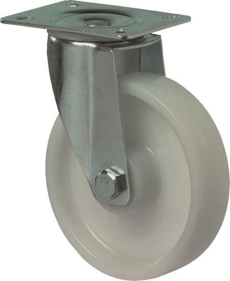 Afbeeldingen van KELFORT Zwenkwiel wit EV met rollager 200MM