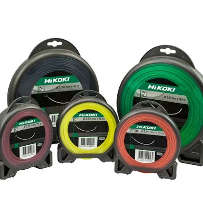 Afbeeldingen van HIKOKI Maaidraad geluidsarm 3,3MM zwart 23M 781053