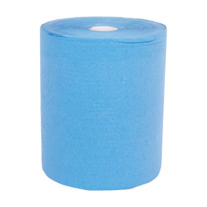 Afbeeldingen van TOWLERS Werkplaatsrol zwaar 2-laags recycled blauw 29CM 174M
