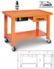 Afbeeldingen van BETA Verrijdbare werkbank oranje CB52-O