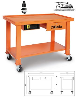 Afbeeldingen van BETA Verrijdbare werkbank oranje CB52-O