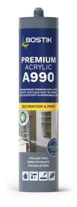 Afbeeldingen van BOSTIK Acrylaatkit Ftalaatvrij A990 wit 310ML