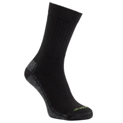 Afbeeldingen van TRICORP Werksokken circulair 2-pack 602701 zwart/donkergrijs 35-38