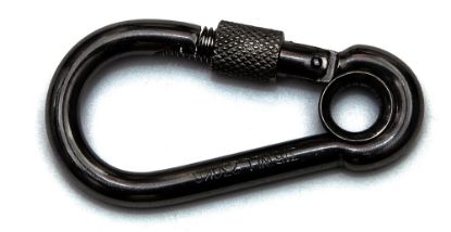 Afbeeldingen van Karabijnhaak + kous & schroef RVS316 100X10MM