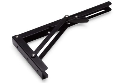 Afbeeldingen van Drager opvouwbaar staal zwart 400X195MM