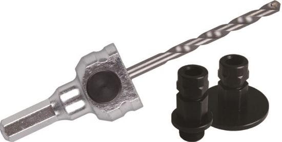 Afbeeldingen van ROTEC Gatzaaghouder Q-C zeskant 11 HM inclusief 2 adapters t.b.v. gatzagen 528