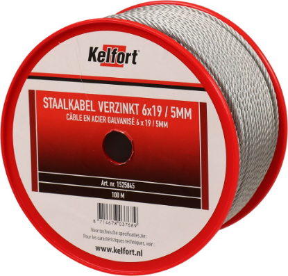 Afbeeldingen van KELFORT Staalkabel EV 6X19