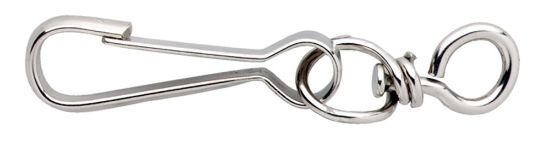 Afbeeldingen van Simplexhaak met wervel DIN5287 Ni 40MM