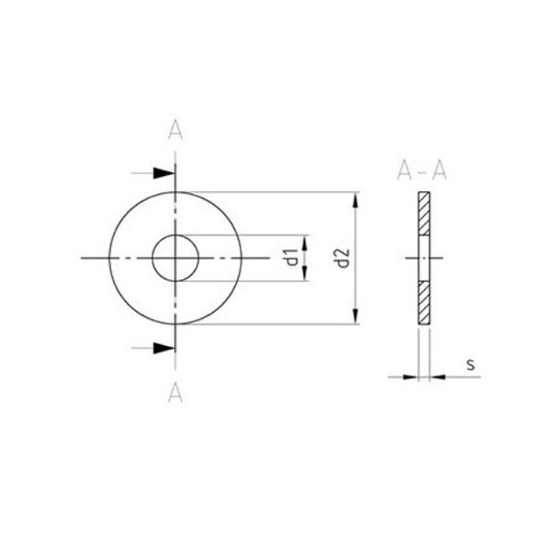 Afbeeldingen van Carrosseriering EV M10X25X1,5MM