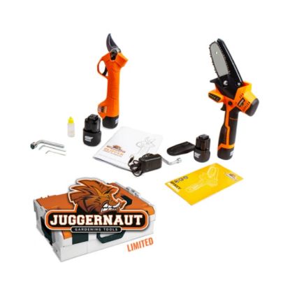 Afbeeldingen van Juggernaut Accu Snoeizaag 100MM + Snoeischaar 25MM 16V