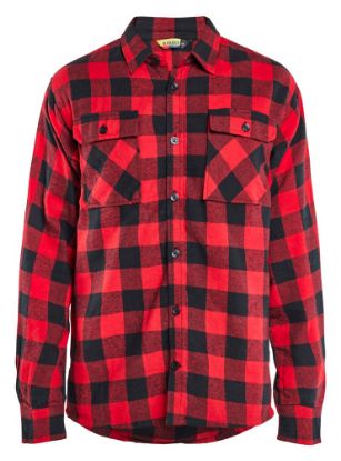 Afbeeldingen van BLÅKLÄDER Overhemd flanel 3288 rood/zwart 2XL
