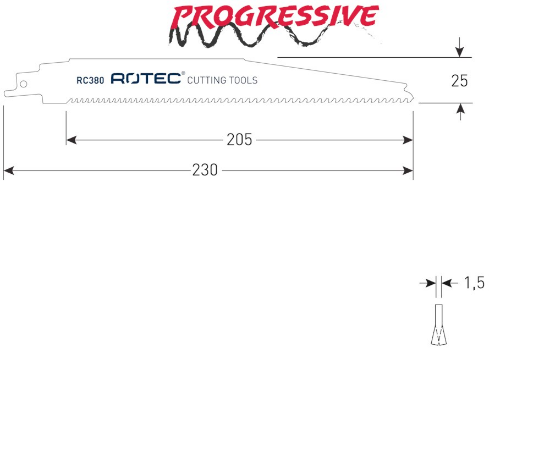 Afbeeldingen van ROTEC Reciprozaagblad RC380 / S1156XHM 2x