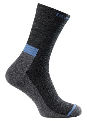 Afbeeldingen van BLÅKLÄDER Wollen sokken fijn 2500 zwart mêlee 34-36