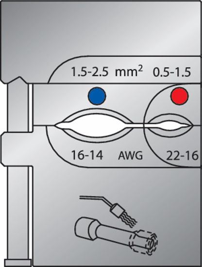 Afbeeldingen van GEDORE Krimpbek t.b.v. Dura Seal krimpkous 0,32-6MM²