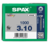 Afbeeldingen van SPAX Universele schroef verzonkenkop WIROX voldraad PZ1 3X10MM