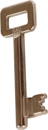 Afbeeldingen van OXLOC Klaviersleutel nr. 22 staal vernikkeld