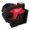 Afbeeldingen van MILWAUKEE Accu groene kruislijnlaser/loodlaser M12CLLP4-301C 4 punten