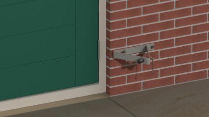 Afbeeldingen van GEBR. BODEGRAVEN Deuropvangbeugel compleet TV 275X250X220MM 40X4MM