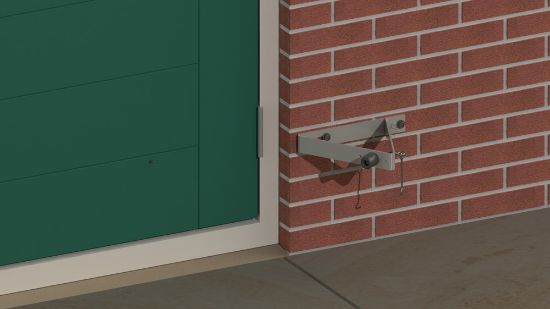 Afbeeldingen van GEBR. BODEGRAVEN Deuropvangbeugel compleet TV 275X250X220MM 40X4MM