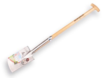 Afbeeldingen van Rooispade 1002-2 met ring essen T-steel 85CM