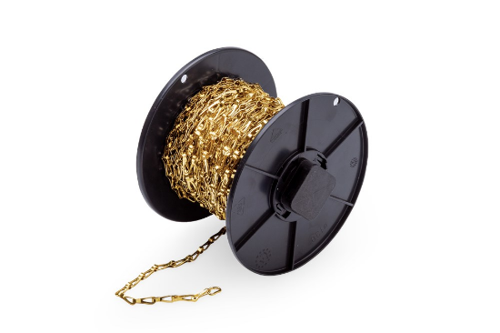 Afbeeldingen van Patentketting messing 1,2MM 27X9MM 12,5M