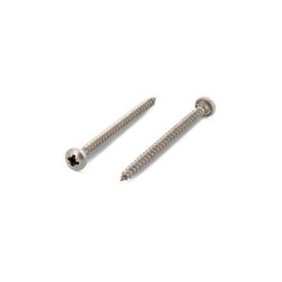 Afbeeldingen van Spaanplaatschroef bolcilinderkop voldraad PZ 9400 RVS A2 4X40MM