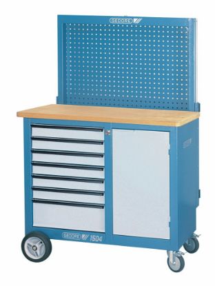 Afbeeldingen van GEDORE Verrijdbare werkbank achterwand en haken