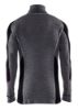 Afbeeldingen van BLÅKLÄDER Onderhemd zip-neck 100% merino XWARM 4699 medium grijs/zwart XL