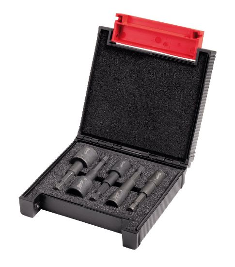 Afbeeldingen van MILWAUKEE Doppenset SHOCKWAVE ¼" HEX magnetisch 5x