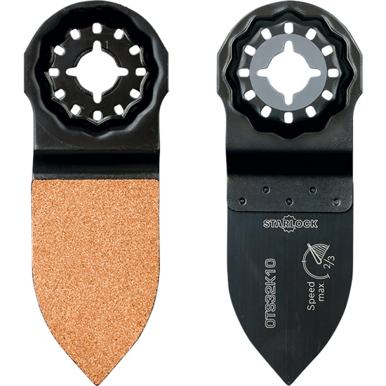 Afbeeldingen van ROTEC Schuurvinger Starlock OTS 32K10 HM-Riff fijn 32X50MM