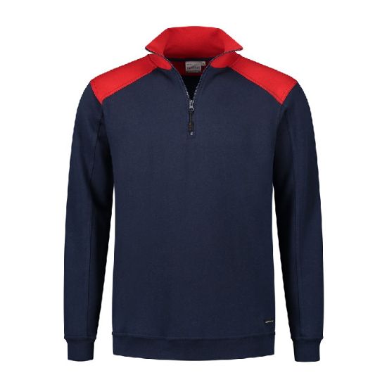 Afbeeldingen van SANTINO Zipsweater Tokyo navy/rood L