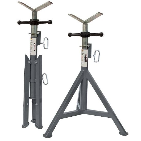 Afbeeldingen van Pijpsteun vast met V-kop