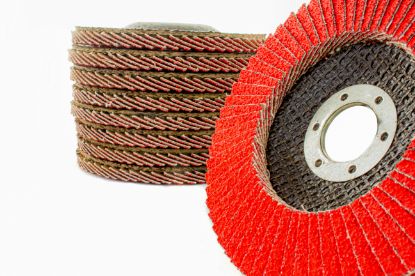 Afbeeldingen van EGGENBERG Lamellenschijf CER vlak INOX/ALU 125MM K40