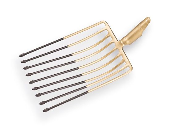 Afbeeldingen van OFFNER Aardappelvork 9-tands met lipdul