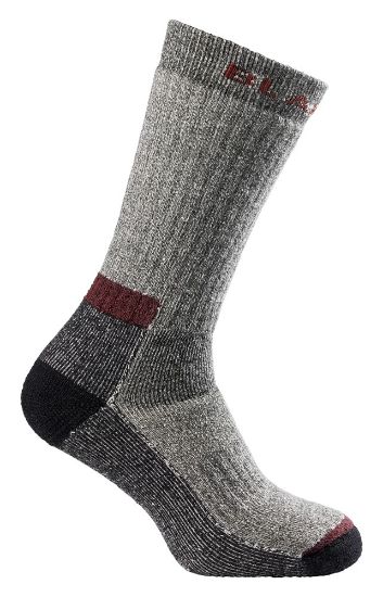 Afbeeldingen van BLÅKLÄDER Wollen sokken zwaar 2503 zwart mêlee 43-45