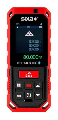 Afbeeldingen van SOLA Laserafstandsmeter bluetooth + camera METRON80BTC 80M