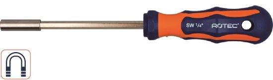 Afbeeldingen van ROTEC Bitschroevendraaier ¼" magnetisch 2K-heft 130MM