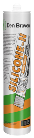 Afbeeldingen van ZWALUW Siliconenkit Silicone-N zwart 600ML