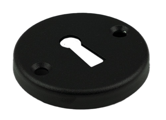 Afbeeldingen van Afdekrozet SLG type 3 RH recht zwart